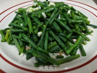 椒油拌豇豆的做法步骤：5