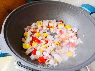 彩椒藕丁的做法步骤：8