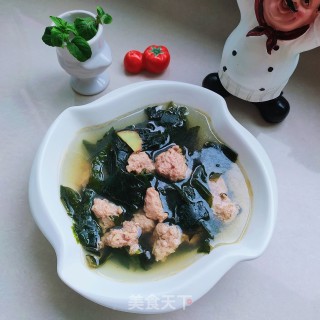 裙带菜肉丸汤的做法步骤：10