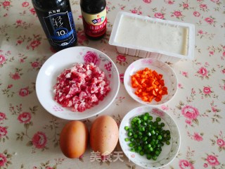 豆腐肉末蒸蛋的做法步骤：1