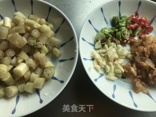 酸辣藕尖的做法步骤：2