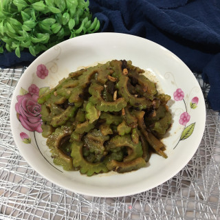 豆豉炒苦瓜的做法步骤：9