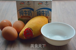 芒果蜜豆双皮奶的做法步骤：1