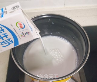芒果蜜豆双皮奶的做法步骤：2