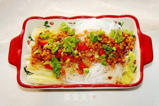 蒜蓉粉丝娃娃菜的做法步骤：7