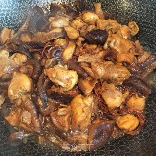 菌菇烧鸡腿的做法步骤：10