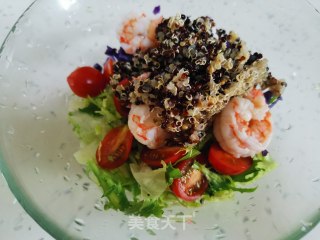 藜麦虾仁蔬菜沙拉的做法步骤：5