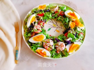 藜麦虾仁蔬菜沙拉的做法步骤：7