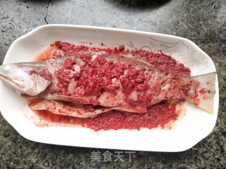 红糟蒸午鱼的做法步骤：9