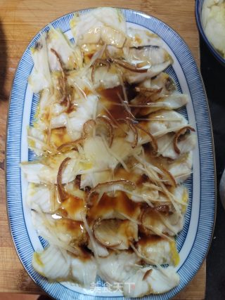 陈皮蒸鲟龙鱼片的做法步骤：7