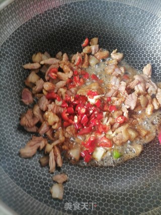 茭白炒肉片的做法步骤：4