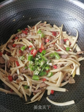 茭白炒肉片的做法步骤：6