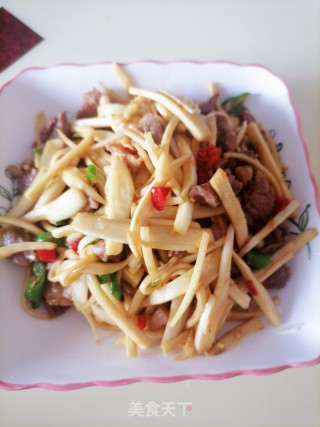 茭白炒肉片的做法步骤：8