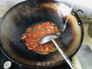 西红柿鸡蛋拌面的做法步骤：5