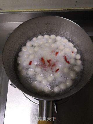 米酒小圆子的做法步骤：8