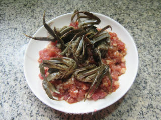 肉末蒸六月黄的做法步骤：8