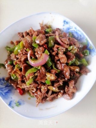 小炒牛肉的做法步骤：7