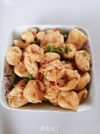 素炒油豆腐的做法步骤：5