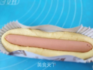 香葱热狗面包的做法步骤：5