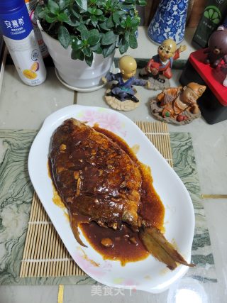 红烧鲳鱼的做法步骤：12