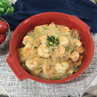虾仁粉丝煲豆腐的做法步骤：14