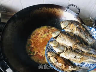 番茄炖鲫鱼的做法步骤：5