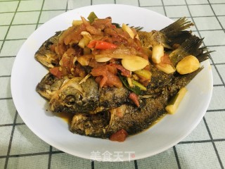 番茄炖鲫鱼的做法步骤：7