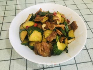 青瓜炒肉片的做法步骤：9