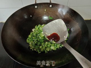 青椒碎炒空心菜的做法步骤：4