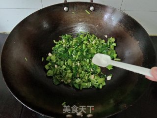 青椒碎炒空心菜的做法步骤：6