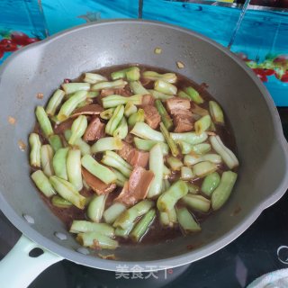 卤肉炖豆角的做法步骤：9