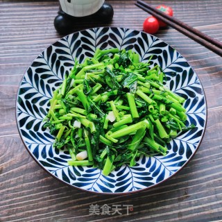 猪油炒空心菜的做法步骤：7