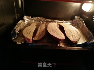 肉末香菇蒜茸烤茄子的做法步骤：3