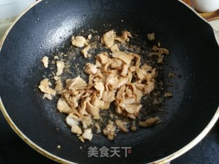 杏鲍菇黄瓜炒肉片的做法步骤：4
