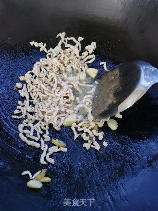 青椒炒肉丝的做法步骤：5