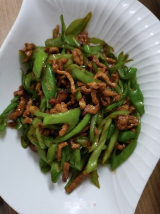 青椒炒肉丝的做法步骤：10
