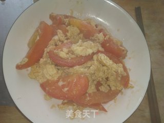 番茄炒蛋或是蛋炒番茄的做法步骤：6