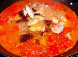 #炖菜#番茄香菇排骨煲的做法步骤：9