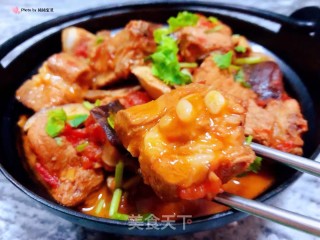 #炖菜#番茄香菇排骨煲的做法步骤：13
