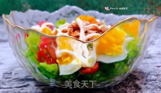 #清凉消暑#鸡胸肉蔬菜沙拉的做法步骤：13