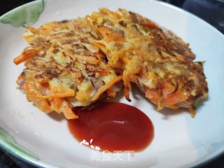 胡萝卜洋葱煎饼的做法步骤：10