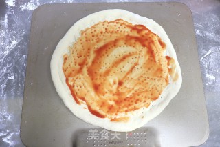 无油脆底香肠披萨的做法步骤：6