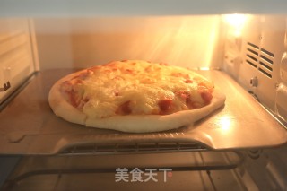 无油脆底香肠披萨的做法步骤：9