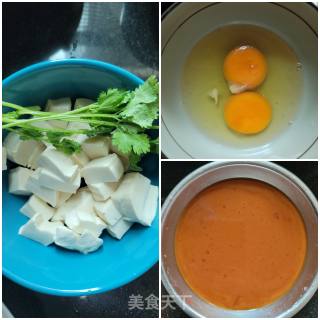 鸡蛋烧豆腐的做法步骤：1