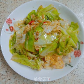 炝炒圆白菜的做法步骤：6