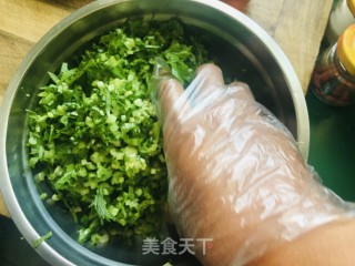 香芹大肉水饺的做法步骤：5