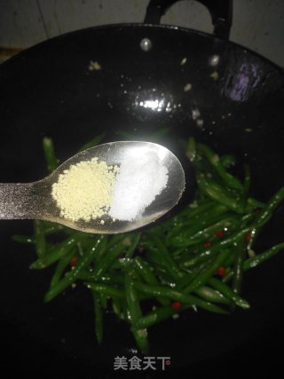 清炒四季豆的做法步骤：7
