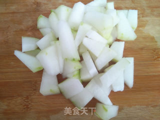 冬瓜烧杏鲍菇的做法步骤：2