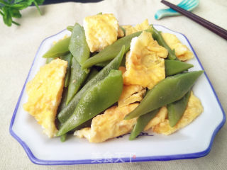 鸡蛋炒豆角的做法步骤：7