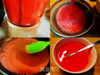 清凉又解暑，Q弹爽滑的西红柿果冻的做法步骤：3